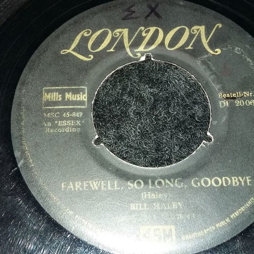 Foreign 7-inch records used, rare collection of 4 pieces