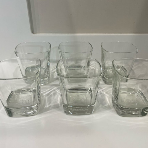 Grant’s whiskey glass set like new, 6 pcs, square