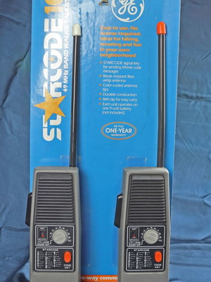 General Electric Star Code 10 Walkie Talkie retro new