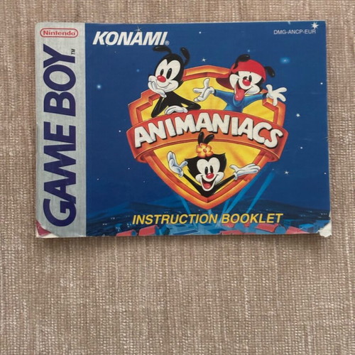 Animaniacs Nintendo GameBoy manual used