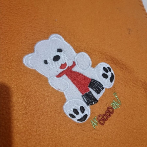 Fleece blanket bear used