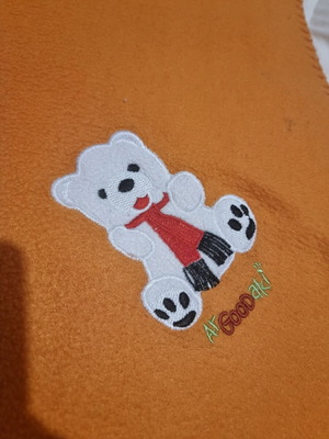 Fleece blanket bear used