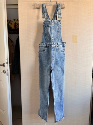 Jean ολόσωμη φόρμα Zara σαν καινούργια, μπλε, μέγεθος S