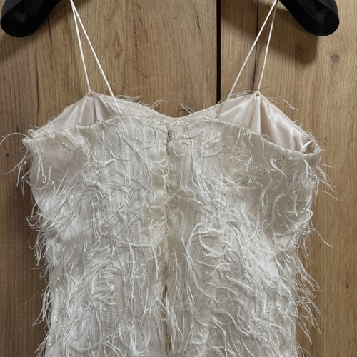 Mix & Match cream short dress with silver details