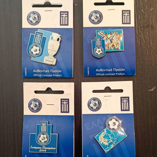Pins Olympic Games 2004 and Euro 2004 new, limited edition