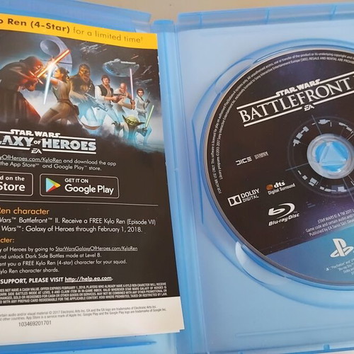 Star Wars Battlefront II PS4 game, like new
