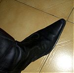  Δερμάτινες μαύρες μπότες