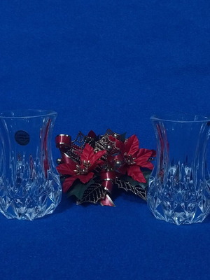 Miniature vases Cristal D'arques Longchamp France 8 cm like new
