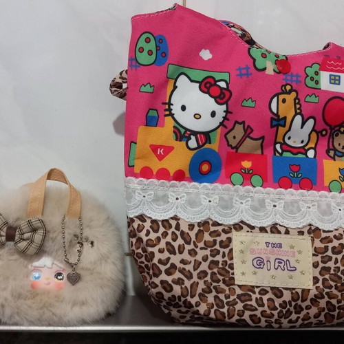 Hello Kitty Sanrio plush baby toy keychain like new