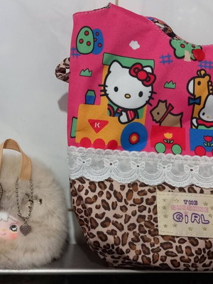 Hello Kitty Sanrio plush baby toy keychain like new