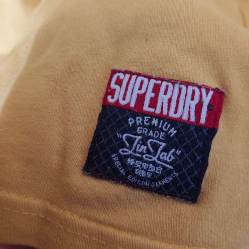 Superdry men's cotton T-shirt XL, yellow