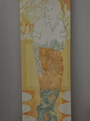 Ten Ten canvas used 25cm x 75cm stretched