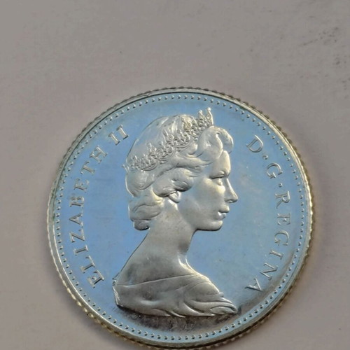 Canada 10 Cents Silver Coin 1967