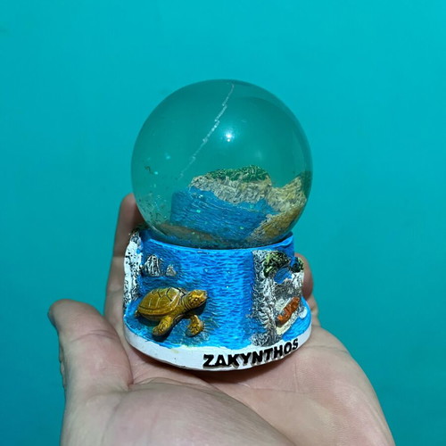Zakynthos snow globe souvenir new
