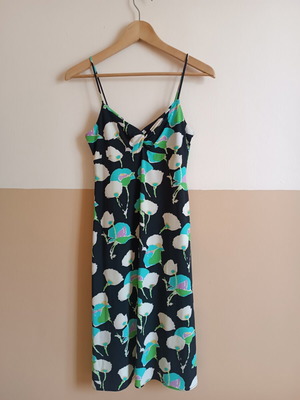 BCBG Maxazria midi dress like new, floral pattern, size XS