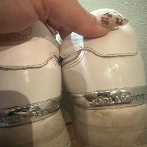 Karl Lagerfeld white athletic shoes like new size 40
