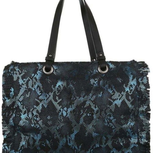 Micussil shopper bag new, blue shoulder synthetic leather
