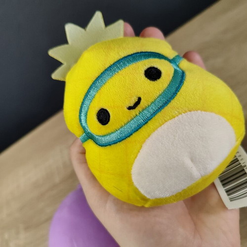 Squishmallows plush keychains set of 3 used, approx. 10 cm
