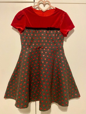 Children's dress new 116cm red and black