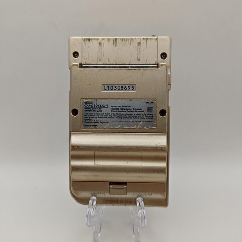 Gameboy Light Nintendo handheld console used, low brightness in light mode