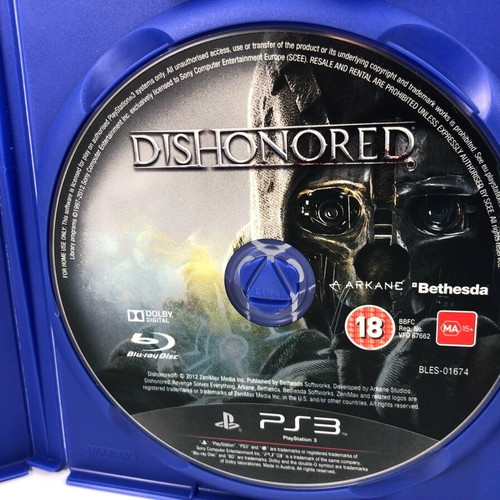 Dishonored PlayStation 3 game refurbished
