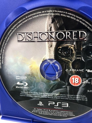 Dishonored PlayStation 3 game refurbished