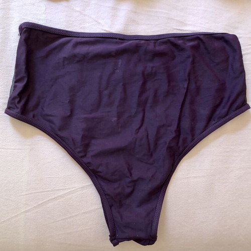 Sogno d’Oro purple bikini with black mesh, size 48