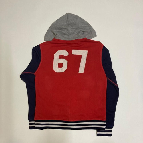 Ralph Lauren vest S, navy red grey with big navy pony