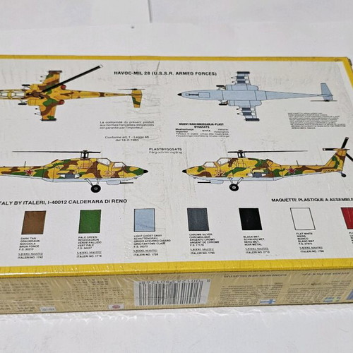 Mil-28 Havoc plastic model helicopter 1:72 Italeri like new