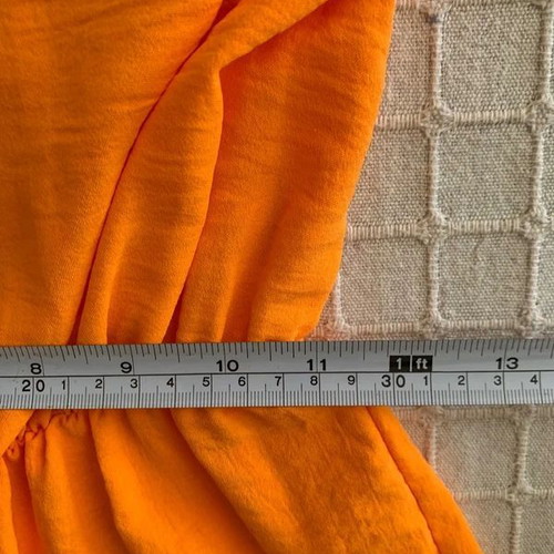 Jumpsuit size S like new, orange, elastic waist