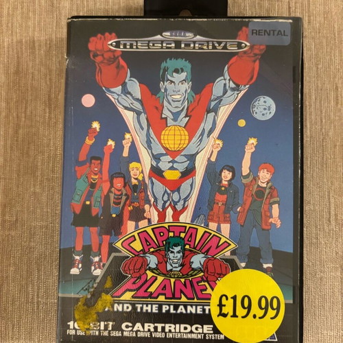 Captain Planet and the Planeteers Sega Mega Drive Genesis game used, English