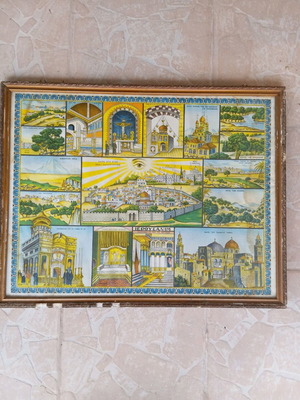 Christian large frame used, dimensions 70×52