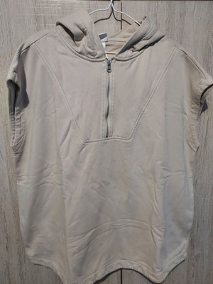 Women's Sleeveless Hoodie Sweatshirt like new, beige, H&M, medium size