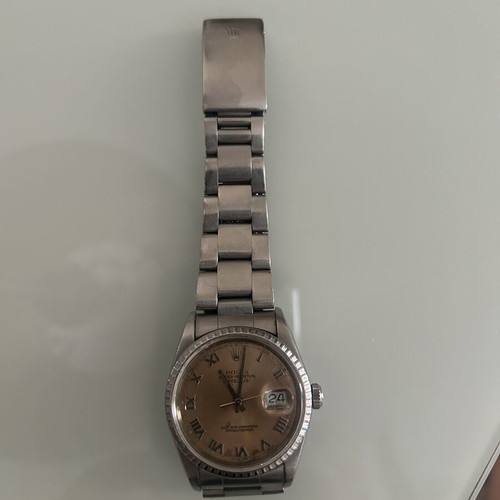 Rolex Datejust 36 mm model 16220 used, Salomon Roman dial, Oystersteel