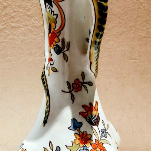 Collectible Faience Rouen Vase 19th Century used