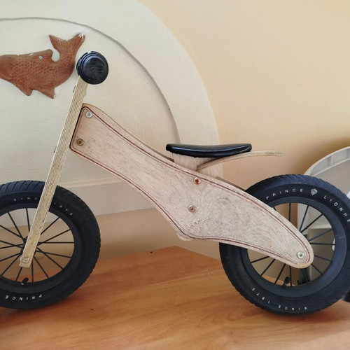 Prince Lionheart balance bike used, wooden