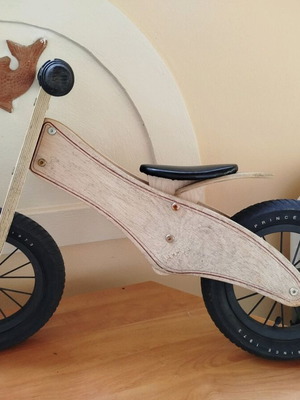 Prince Lionheart balance bike used, wooden