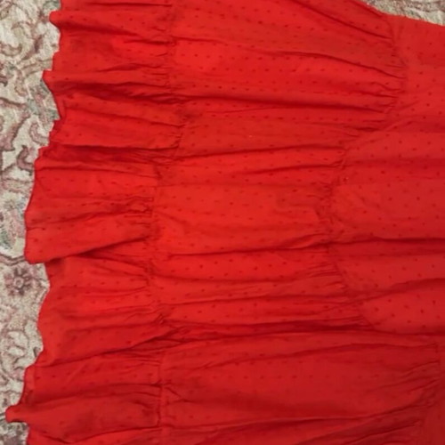 Karavan boho dress 100% cotton like new, medium size, red