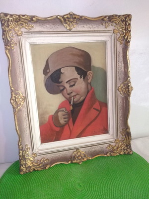 Old painting used 30x37cm