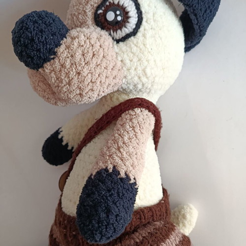 Handmade Amigurumi Dog 40 cm like new