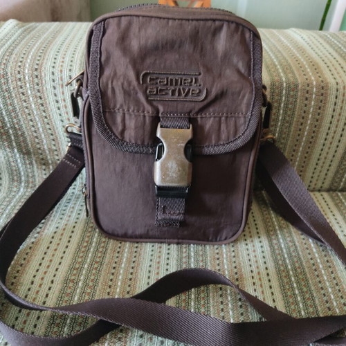 Camel Active brown crossbody bag with adjustable strap