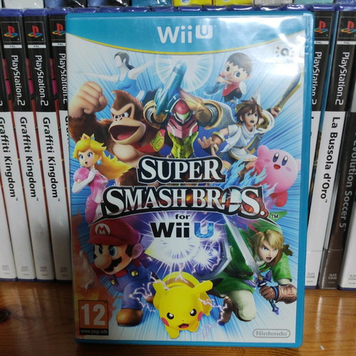 Super Smash Bros for Wii U like new, Greek box and manual