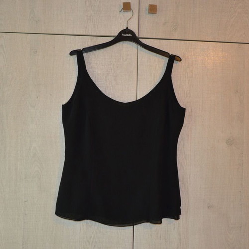Crepe evening top "Lola" like new, black, sizes L and XL