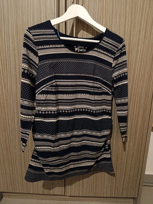 Gina Mama maternity shirt with 3/4 sleeve, size 42, like new