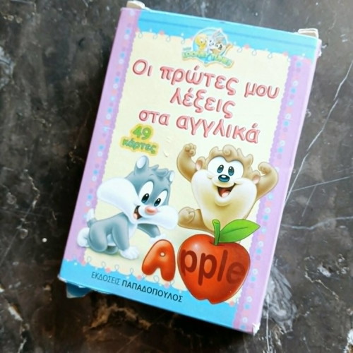 Educational cards 'My First English Words' with Looney Tunes