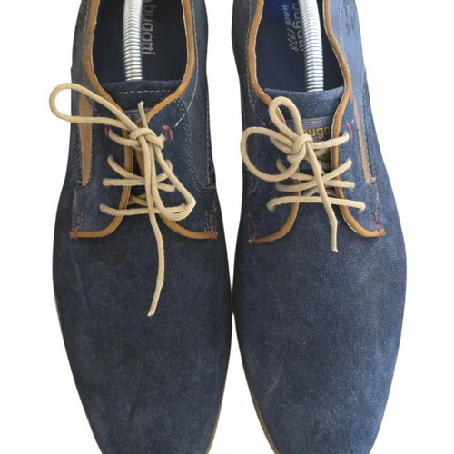 Bugatti original men's shoes new, fabric and leather, size 43