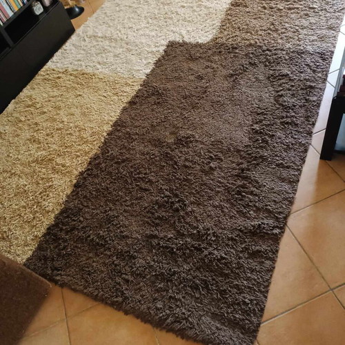 Biocarpet rug 3x2 like new in brown-beige-ecru shades