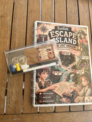 Escape Island interactive puzzle book for kids 9+ new