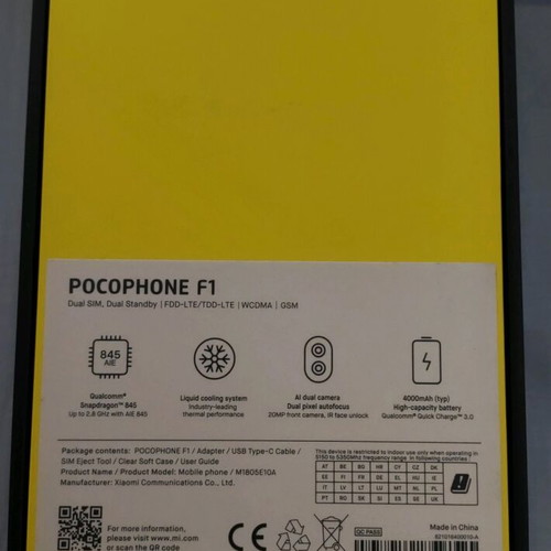 Xiaomi Pocophone F1 like new with charger and case gift