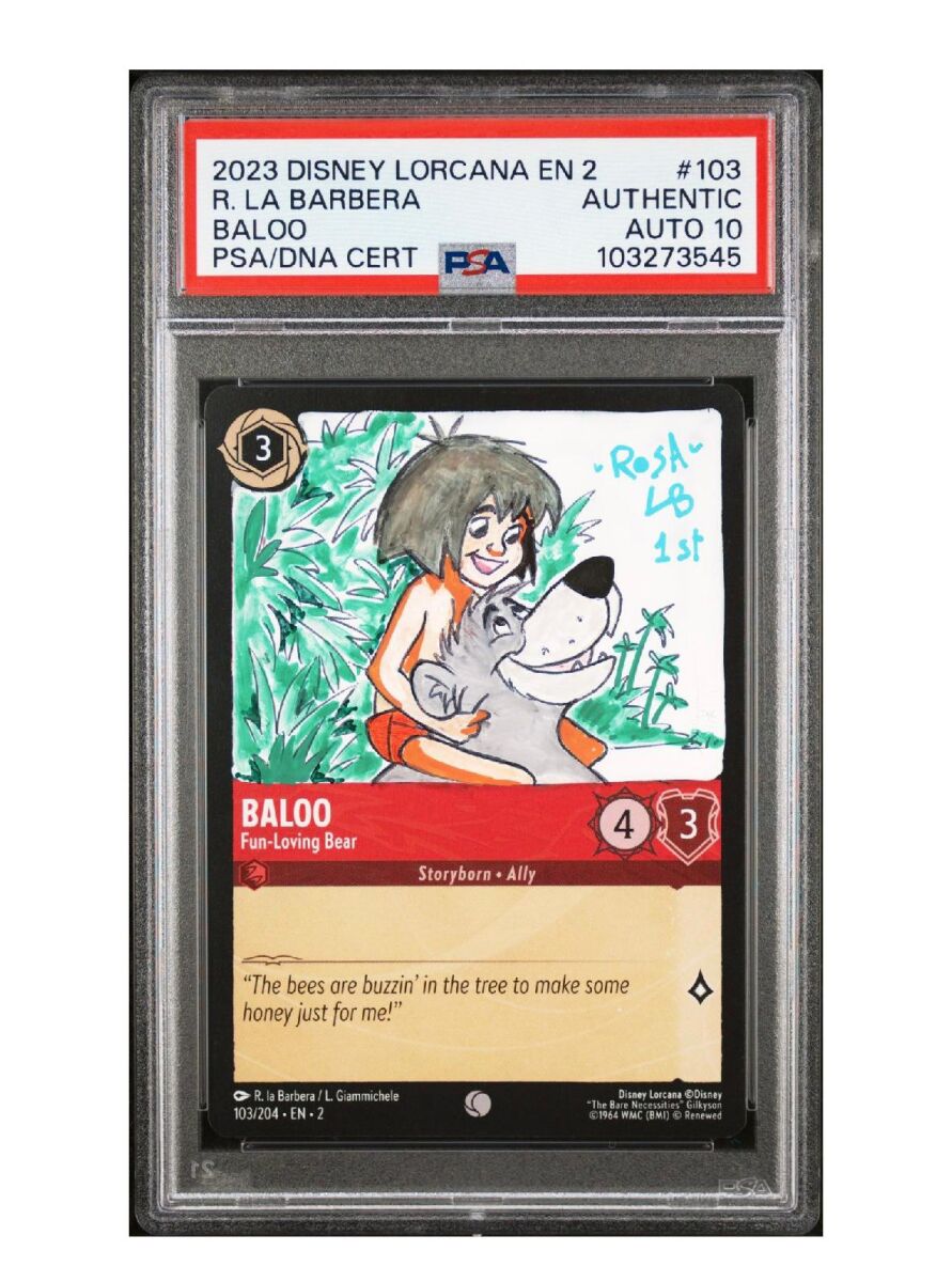 Disney Lorcana autographed card PSA 10 - € 600,00 - Vendora.cy
